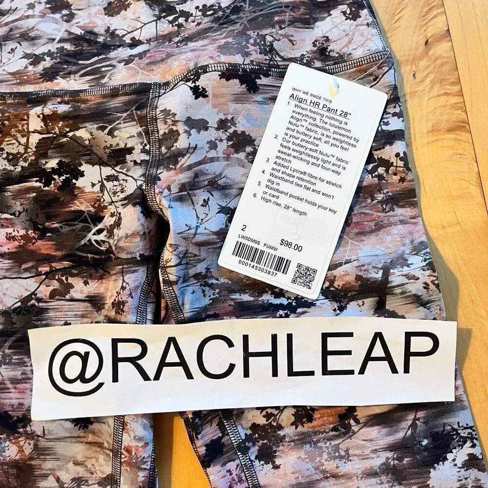 $98 Lululemon Align FUMW High-Rise Pant 28”